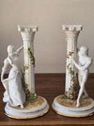 Franklin MInt - Swieczniki Porcelana Biskwit - Romeo i Julia - Stan Idealny