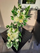 Komplet nagrobny,Stroik i bukiet na cmentarz,Super cena