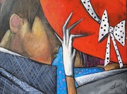 Nowoczesny Obraz Karolina Klemba "love is in the air "