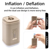 Survivalowa, latarka z pompką elektryczną do pompowania materacy pontonów 