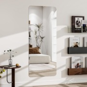 Lustro akrylowe 150x50 cm bezramowe zaokrąglone