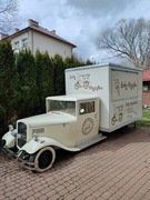 Foodtruck, samochód retro, Maszyna Carpigiani 