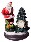 POZYTYWKA ZEGAR FIGURKA ŚWIĘTY MIKOŁAJ CHOINKA