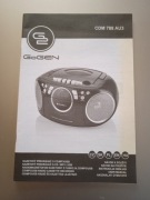 Instrukcja obsługi Radiomagnetofon kasetowy CDM 788 AU3 GoGen