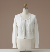 Elegancki Biały Krótki Kardigan Charm L/XL 