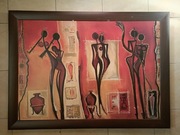 Afrykańskie obrazki i ozdoby