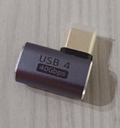 Adapter USB C - USB C kątowy przejściówka