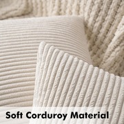 MIULEE Zestaw 2 dekoracyjnych poszewek na poduszki 40 x 40 cm, beżowe