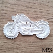 Motocykl pełna autentycznych detali figurka do malowania dla dzieci z masy