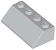 LEGO 8 x 3037 skos dachówka 2x4x1 - szary jasny