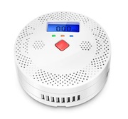 CZUJNIK DYMU PRZECIWPOŻAROWY WIFI ALARM WYŚWIETLACZ LCD