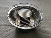 Grill bezdymny bezdymowy na balkon taras do mieszkania elektryczny nawiew