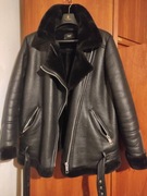 Kożuszek z futerkiem, ramoneska duży rozmiar