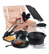  zestaw garnków Dutch Oven wykonany z żeliwa