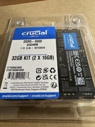 Crucial DDR5 SO-DIMM 32 GB (2 x 16 GB) 5600 MHz