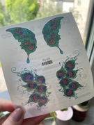 Naklejki/tatuaże na twarz i ciało. Festiwal.