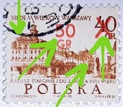 Błędy i usterki. Znaczek Fi 2062cII. Kasowany.