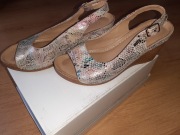 Sandały buty na koturnie skóra Lasocki r.40