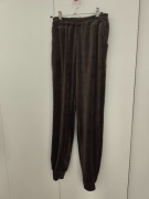 Spodnie Welur Czekolada Nowe Brąz L/XL