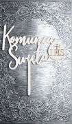 Topper piker w kolorze białym komunia swieta