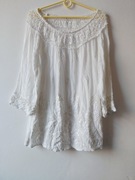 Bluzka biała roz.L/xl wymiary opis 100% bawełna 