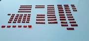LEGO mix czerwonych płytek + 10 klocków LEGO niespodzianka GRATIS