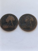 2 MONETY BRYTYJSKIE 1898, 1899 (5)