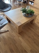 Stolik kawowy lite drewno dąb 100x100