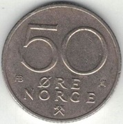Norwegia 50 ore 1978 - 22 mm - nr 2