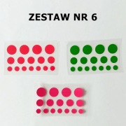 Zestaw KROPEK 48 szt. mix 1, 1,5 i 2 cm Dzień kropki Z6
