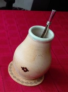 Zestaw do yerba mate, matero ceramiczne, bombilla