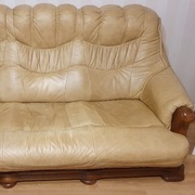 Wersalka/kanapa skóra naturalna, typu "belgijka"