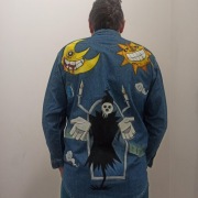 Męska koszula jeansowa soul eater, war stars