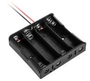 Koszyk zasobnik na akumulator 4x 18650 3,7V Li-Ion  poł. szeregowe z przewo