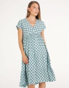 Wzorzysta sukienka UNISONO Nowa S Okazja ! defekt