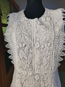 Ślubna sukienka koronka gipiura ażurowa