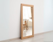 Lustro dębowe, drewniane lustro lity dąb, od ręki dużo rozmiarów