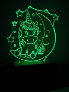 lampka nocna  z pilotem. personalizacja