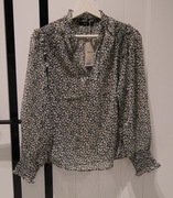 *MANGO* piękna bluzka metaliczna nitka 34 XS