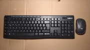 Klawiatura i mysz bezprzewodowa Logitech mk270 czarna brak nadajnika