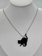 Naszyjnik | Czarny kotek