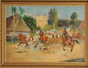 Jerzy Kossak Wesele Krakowskie 1947r. Bardzo wierna kopia