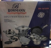 Garnki komplet garnków kuchennych stalowe 16 el termo