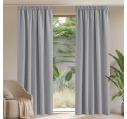 2 Pack Zasłony 140x245cm. Zaciemniające Termiczne Na Żabki