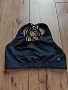 Decathlon stanik sportowy czarny M