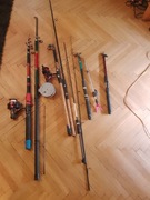 Wędki na ryby wysokiej jakosci...niekompletne brakuje trochę elementow-)