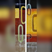 39 ABSTRAKCJA 2 częściowy obraz RĘCZNIE MALOWANY