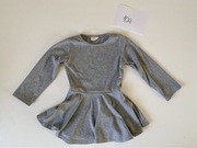 Bluzka tunika szara baskinka 92 98