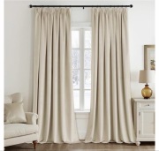 2 Zasłony Aksamitne 140x245cm. Termiczne Zaciemniające Z Tunelem Na Żabki