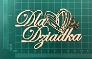 Scrapek napis Dla Dziadka z serduszkami nr 351